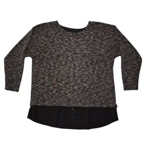 Calvin Klein Sweater Stretch Faux Layer sz 0X